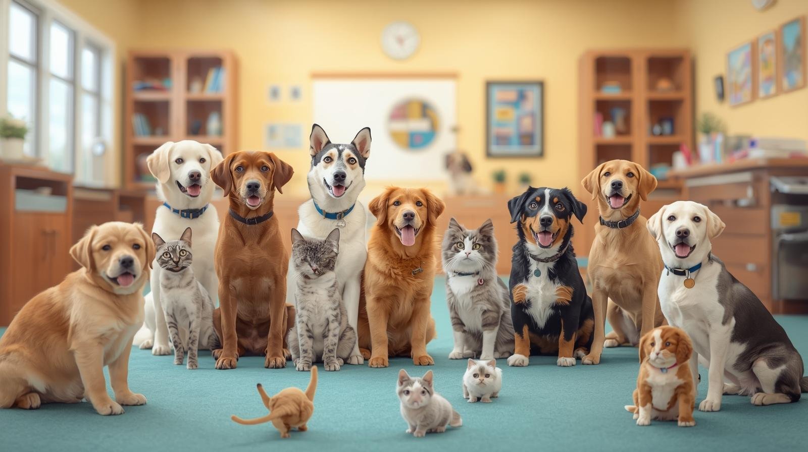 Happy golden retriever puppy